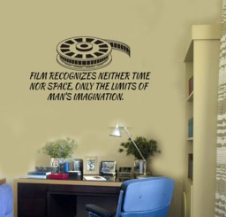 Film Quote Vinyl Wall Decal Cinema Movie Lover Filmstrip Stickers Mural - #2688Di - thumbnail 1