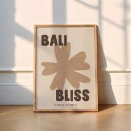 Bali Bliss Print - 3 Colours Travel - Travel Prints, Poster, Print, Wall Art, Indonesia, Lombok, Gili T, Thai, Boho, Summer - thumbnail 3