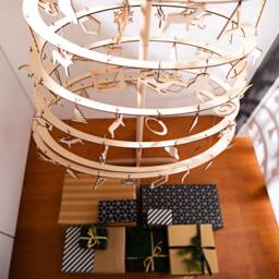 Wooden Christmas Tree - 138 cm 54 in Spira Large Oval - thumbnail 4