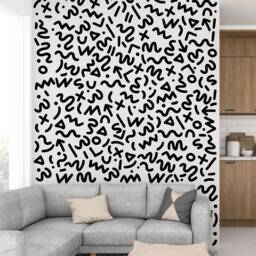 Sale Memphis Style Wall Decals, Vintage Design - thumbnail 3