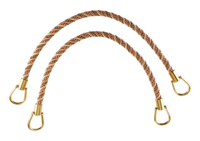 Pair Of Elegant Light Peach, Olive Green, Ivory Curtain & Drapery Rope Tiebacks, 18 Inch Long, 1/2 Thick, Irtbm Color Prairie Peach 3853
