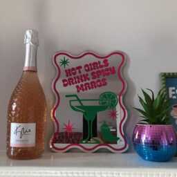 Spicy Margs Mirror, Printed Mirrors, Vinyl Decal Cocktail Hot Girls Drink Print On Trendy Cocktails - thumbnail 3