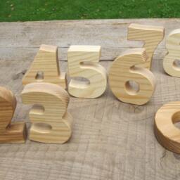 standing Letters & Numbers, Home Decor, Wedding Gift, Kids Gift, Christmas Gift, Baby Gift, Educational Toy, Personalized Letters, Waldorf Toy - thumbnail 3