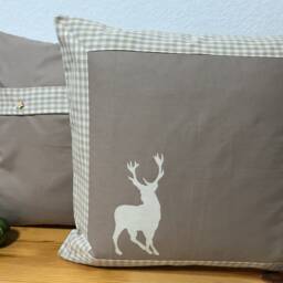 Country Style Cushion Cover Pillow Christmas Beige, Brown 40x40cm - thumbnail 2