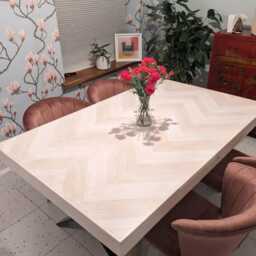 Single Elsa Velvet Dining Chair - thumbnail 4