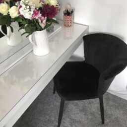Single Elsa Velvet Dining Chair - thumbnail 1