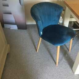 Single Elsa Velvet Dining Chair - thumbnail 2