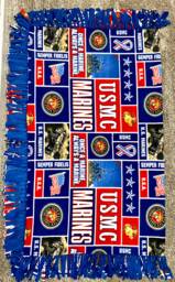 Us Marine Corps Fleece Blanket, Handmade Marine Blanket - thumbnail 1