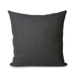 Charcoal Decorative Throw Pillow Covers, Cushion Cover, Pillowcase, Accent Pillow, Housewares, Canvas Textured Cushions, Designer Pillows - thumbnail 1