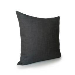 Charcoal Decorative Throw Pillow Covers, Cushion Cover, Pillowcase, Accent Pillow, Housewares, Canvas Textured Cushions, Designer Pillows - thumbnail 2