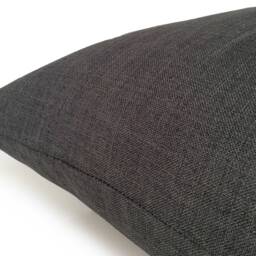 Charcoal Decorative Throw Pillow Covers, Cushion Cover, Pillowcase, Accent Pillow, Housewares, Canvas Textured Cushions, Designer Pillows - thumbnail 3