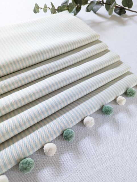 Mint Candy Stripe Blackout Roman Blind - image 1