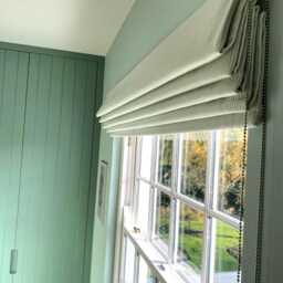 Mint Candy Stripe Blackout Roman Blind - thumbnail 3