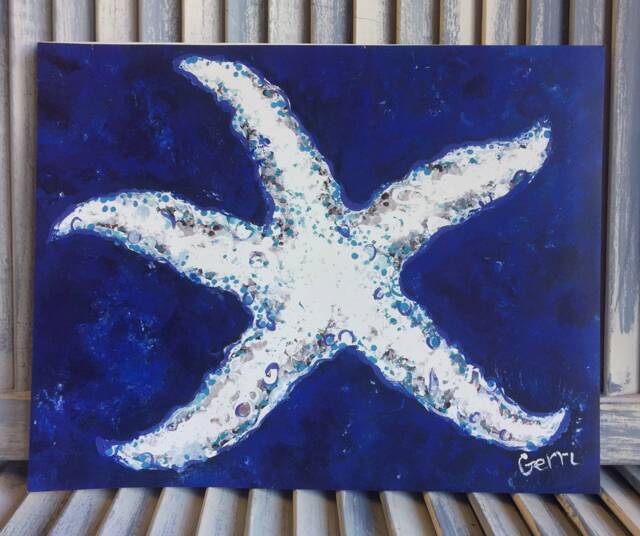 Starfish Art Beach House Starfish Print Decor Coastal Wall Nautical Art, 11 X 14 - image 1