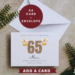Personalised Mom 65Th Birthday Candle Gift Box Hamper Card Present B - thumbnail 3