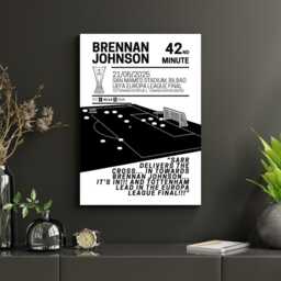 Tottenham Hotspur Europa League Champions Print Johnson Goal - thumbnail 3