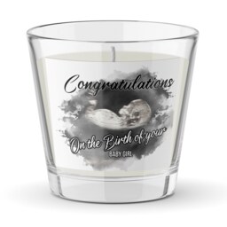 Personalised Ultrasound Baby Scan Candle Label - New Born Gift, Welcome To The World, Mum Be, Stocking Filler, Custom Candle.new Baby - thumbnail 1
