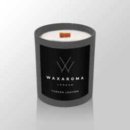 Tuscan Leather Scented Soy Candle Vegan Luxury Jar Candle