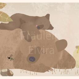 Poster Brown Bears, Poster A4, Illustrations, Animal Poster, Birthday, Children's Birthday - thumbnail 2