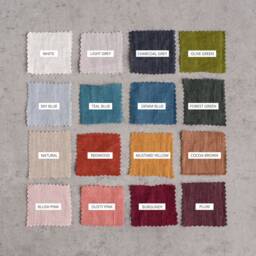 Linen Christmas Stocking Rustic Scandinavian Holiday Decor - thumbnail 4