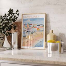 Broadstairs Travel Poster Kent Beach Art Print - thumbnail 2