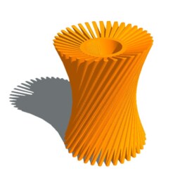 3D Printed Candle Stick Holder, 3D Printed Futuristic Vase, Candle Holder - thumbnail 2