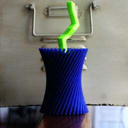 3D Printed Candle Stick Holder, 3D Printed Futuristic Vase, Candle Holder - thumbnail 1