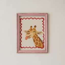 Giraffe Safari Nursery Print - Toddler Room Wall Art Poster - thumbnail 2