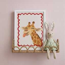 Giraffe Safari Nursery Print - Toddler Room Wall Art Poster - thumbnail 3