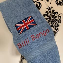 Union Jack Towel - Personalised Face Cloth/Hand Bath - thumbnail 3