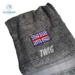 Union Jack Towel - Personalised Face Cloth/Hand Bath