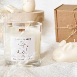 Easter Soy Candle Gift Set - Gifts Hot Across Bun Vanilla Caramel Scented Bunny Candle - thumbnail 2