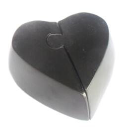 "Handmade Mango Wood Carving Heart Shape Tea Light Candle Holder Hand Carved Home Art Decor Vase Tealight 6""x6""x1.5" - thumbnail 4