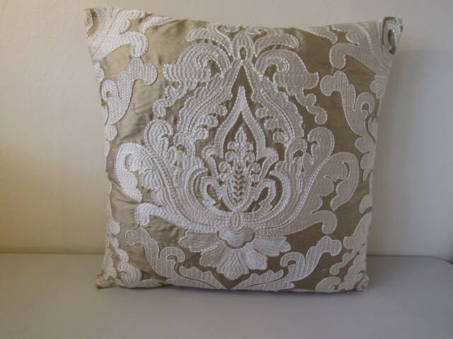 Designers Guild Fabric Connaught Birch Royal Collection Embroidery Cushion Cover - image 1