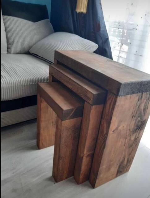 Rustic Nest Of Tables - image 1