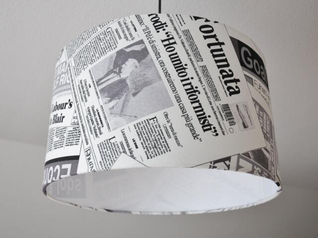 "Lampshade ""Newspaper" - image 1