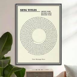 Song Lyrics Personalised Print, First Dance Custom Gift For Husband, Wedding Anniversary Gift, Wall Art, Music Lover - thumbnail 3