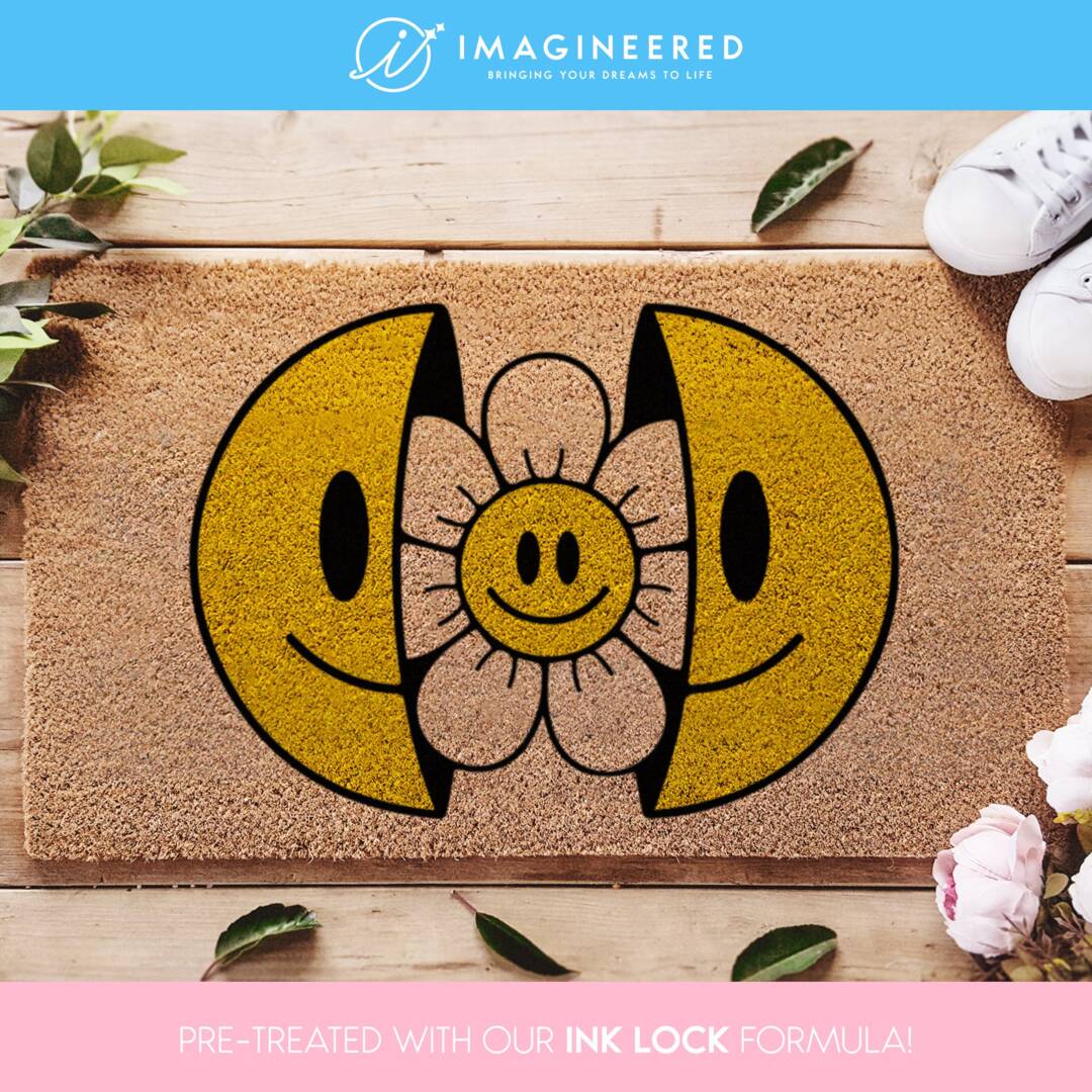 Bloem Tapijt Woonkamer Nordic Smiley Bloem Tapijt Slaapkamer