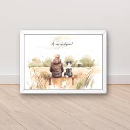 Dog Gifts For Dad, From The To Fathers Day Daughter, Gift Personalised Pet Print, Presents Dad - thumbnail 1