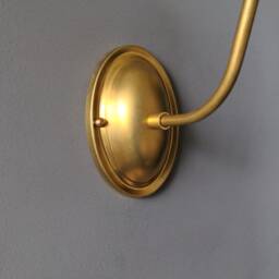 Brass Wall Light Sconce Cone Shade Contemporary Minimalist Ul - thumbnail 2