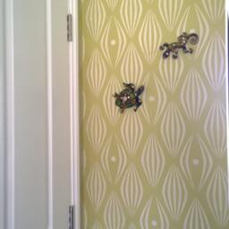 Retro Balloons Allover Wallpaper Stencil Diy Home Decor - thumbnail 2
