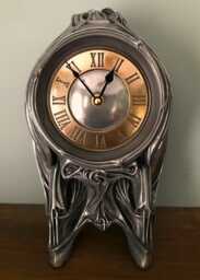 Art Nouveau Metro Mantle Clock - thumbnail 1