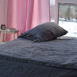 Linen Duvet Cover Quilt Linen Bedding Duvet Cover Queen King Queen Full Twin Green Baby - thumbnail 2