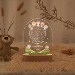 star Map Night Light For Baby, Personalized Special Day Constellation Map, Custom Birthday Gift Children, The Day You Were Born - thumbnail 3