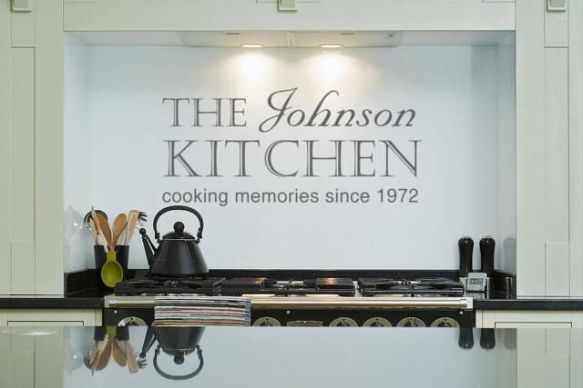 Kitchen Wall Decal Personalised Sticker Cooking Memories New Home Gift Restaurant Diner - image 1