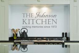Kitchen Wall Decal Personalised Sticker Cooking Memories New Home Gift Restaurant Diner - thumbnail 1
