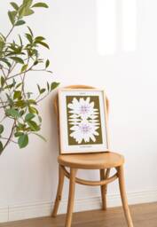 Maputo Mozambique Flower Market Print - Nordic Pastel Decor - thumbnail 1