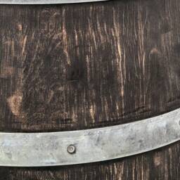 Bulbous Wine Barrel Coffee Table With - 70S Glass Top - thumbnail 4