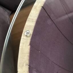 Bulbous Wine Barrel Coffee Table With - 70S Glass Top - thumbnail 2