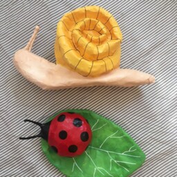 Paper Mache Giant Snail, Adam. Large Paper Sculpture, Original Home Decor - thumbnail 2